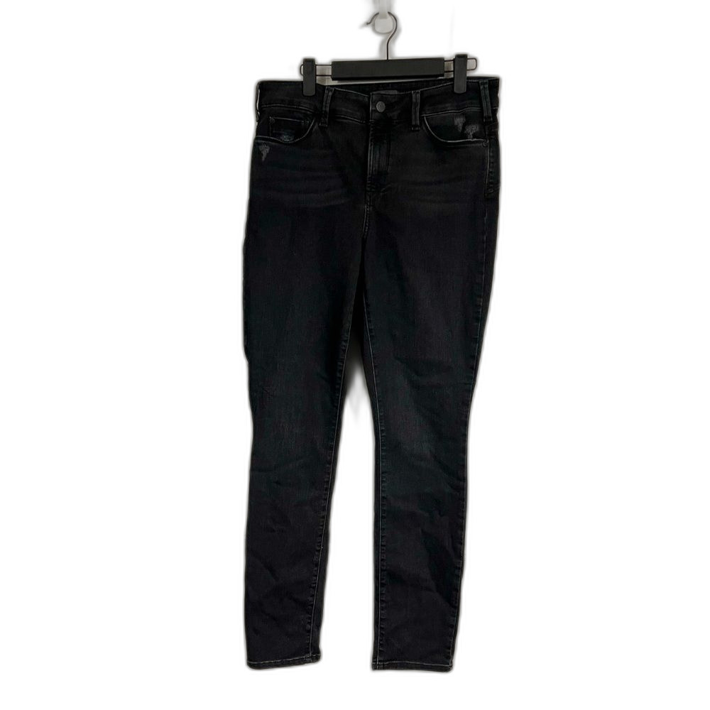 NYDJ Alina Black Distressed Jean Leggings Size 10